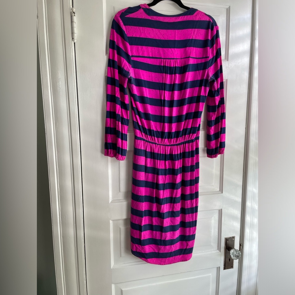 Lilly Pulitzer Beckett Dress Mambo Pink Navy Women's Size Small - Picture 5 of 7